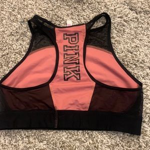 Pink sport bra